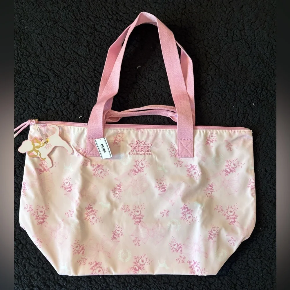 Limited edition PINK Victoria’s Secret x LoveShackFancy Beaux Icons tote - Picture 3 of 6